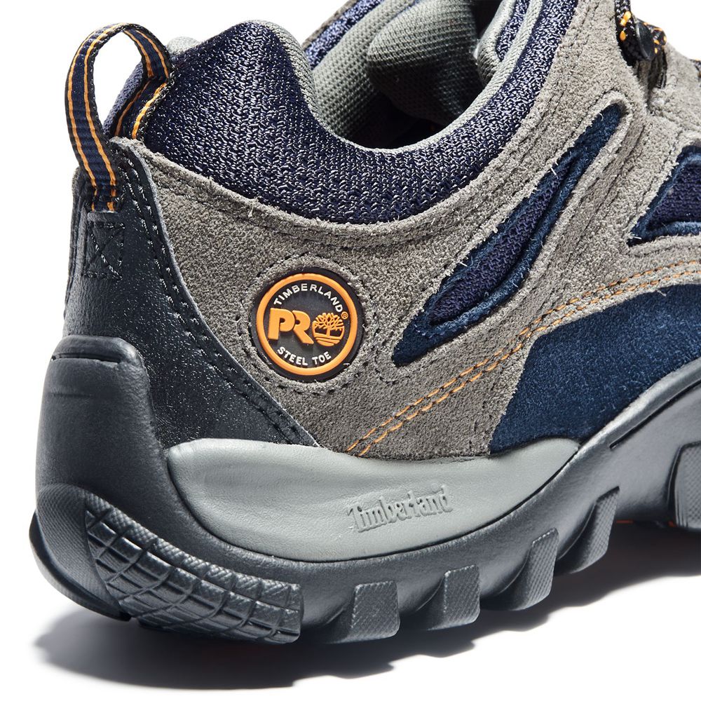 Zapatos De Seguridad Timberland Hombre Pro® Mudsill Steel Toe Gris/Azules - Chile LIX-689527